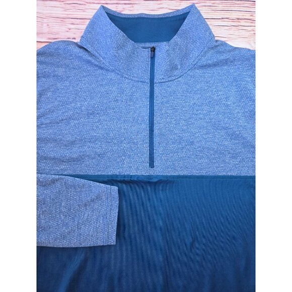 Under Armour Mens Loose Fit 1/2 Zip Pullover 2XL Blue Activewear - Picture 5 of 8